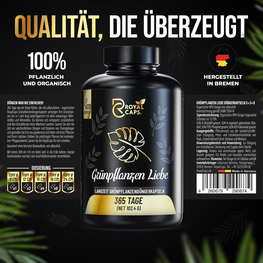 Grünpflanzen Liebe – 365 Tage Bio-Dünger für Grünpflanzen AquaLifeScape